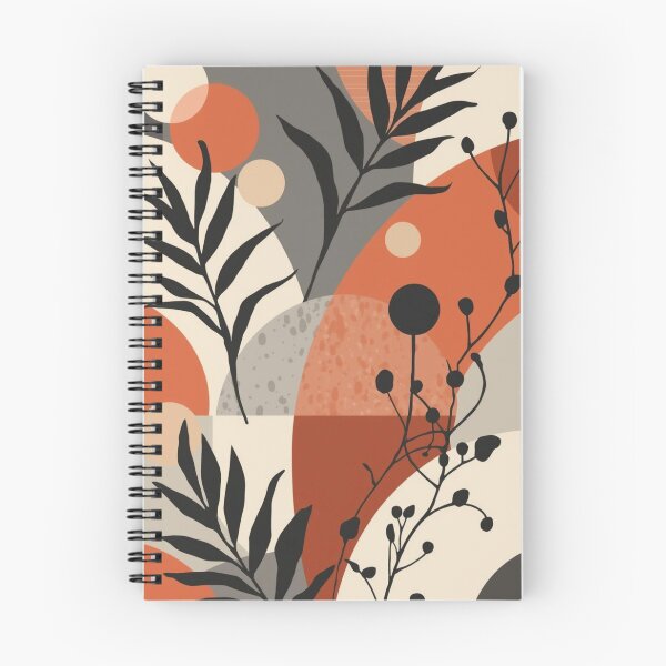 Item preview, Terracotta Botanical Abstract | Mid Century Modern Wall Art designed and sold by AM-little-shop.