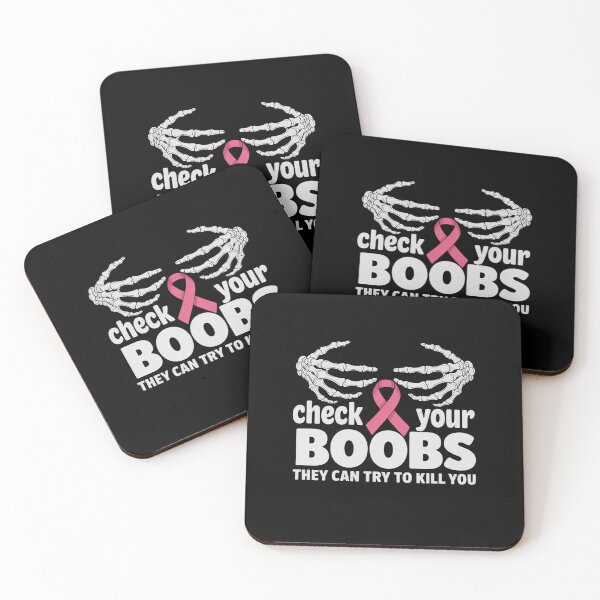 Item preview, Pink Ribbon Funny Breast Cancer Awareness Check your Boobs designed and sold by RayArmstrong.