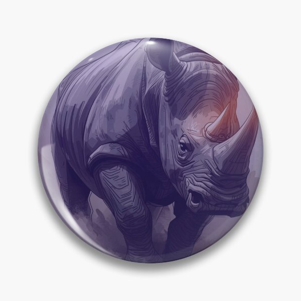 Item preview, Furious Charging Rhino – Electric Violet Control designed and sold by SavannaStrikes.
