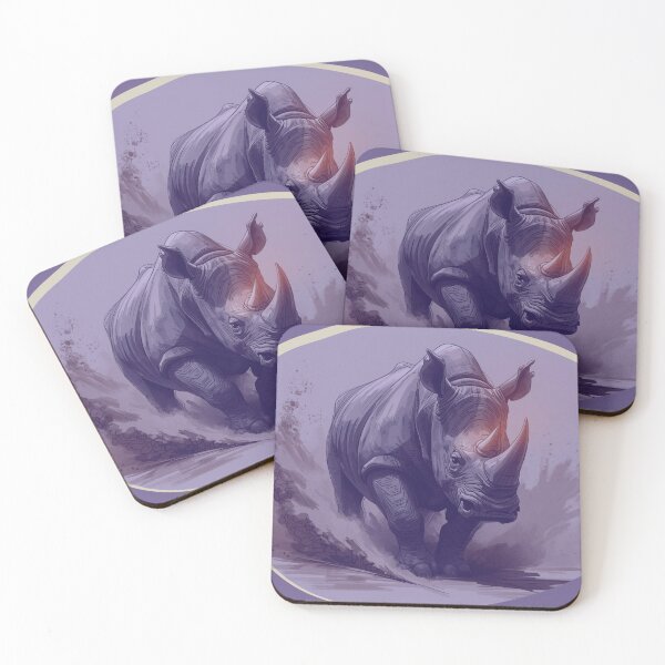 Item preview, Furious Charging Rhino – Electric Violet Control designed and sold by SavannaStrikes.