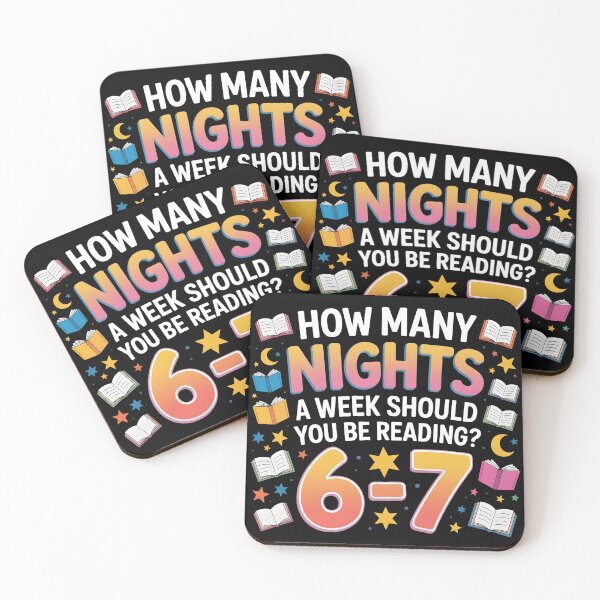 Item preview, How Many Nights a Week Should You be Reading? 6–7 designed and sold by BLZART.