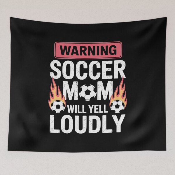 Item preview, Warning This Soccer Mom Will Yell Loudly Soccer Lovers designed and sold by THagBlue.