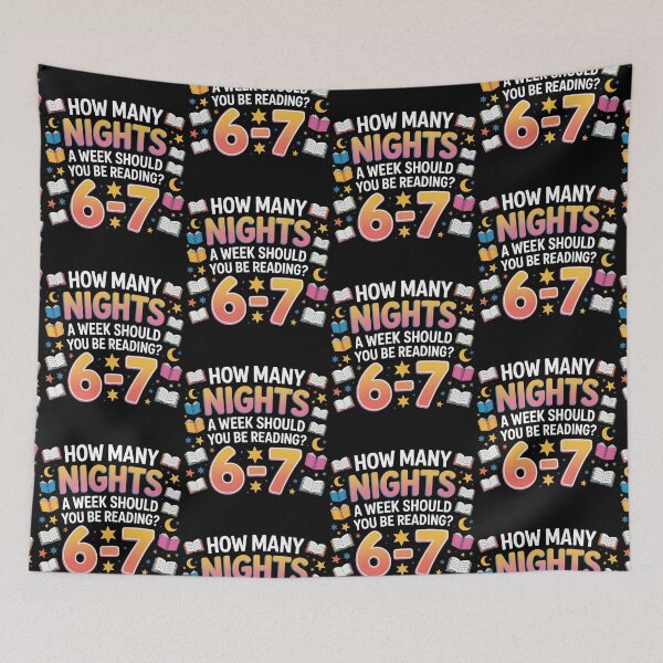 Item preview, How Many Nights a Week Should You be Reading? 6–7 designed and sold by BLZART.