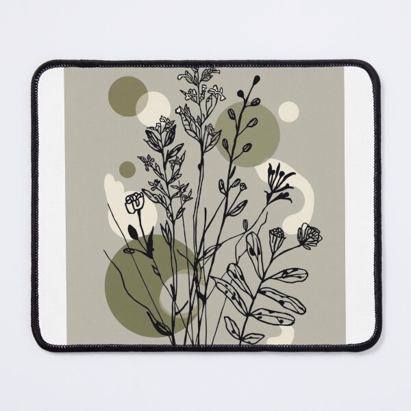 Item preview, Olive Botanical Abstract | Modern Minimal Wall Decor designed and sold by AM-little-shop.
