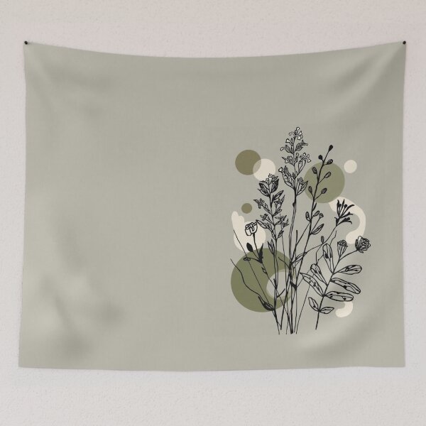 Item preview, Olive Botanical Abstract | Modern Minimal Wall Decor designed and sold by AM-little-shop.
