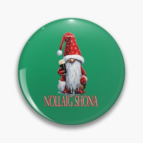 Item preview, Nollaig Shona Gnome Holding A Glass Of‎ Irish Dry Stout designed and sold by taiche.