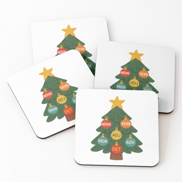 Item preview, Syntax Christmas Tree – POS Tags Ornament Design for NLP & Corpus Linguistics designed and sold by Nerd Romance Café.