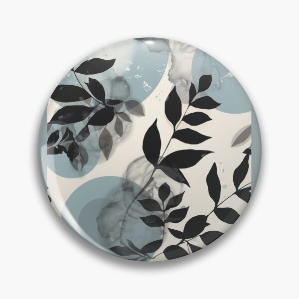 Item preview, Soft Sky Botanical | Minimal Abstract in Blue and Gray designed and sold by AM-little-shop.