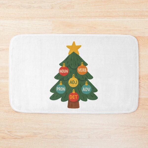 Item preview, Syntax Christmas Tree – POS Tags Ornament Design for NLP & Corpus Linguistics designed and sold by Nerd Romance Café.