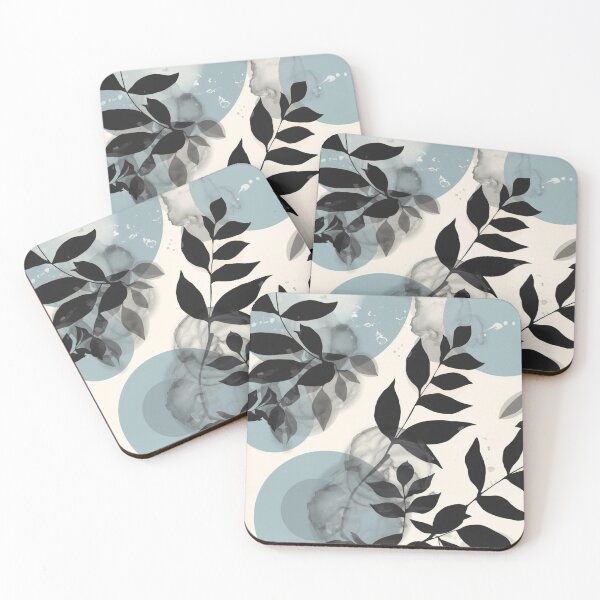 Item preview, Soft Sky Botanical | Minimal Abstract in Blue and Gray designed and sold by AM-little-shop.