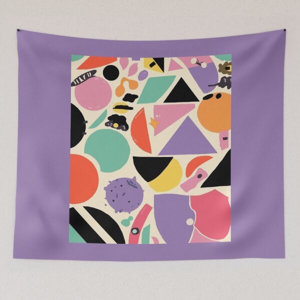 Item preview, Happy Shapes | Playful Retro Abstract Geometry designed and sold by AM-little-shop.
