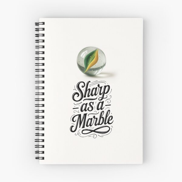 Item preview, Sharp as a Marble – Witty Glass Marble Art Design designed and sold by RetroChill.