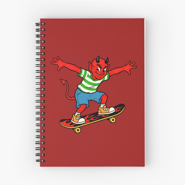 Item preview, A DEVIL BOY ON A SKATEBOARD VINTAGE ILLUSTRATION designed and sold by infinitearte.