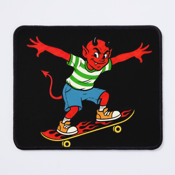 Item preview, A DEVIL BOY ON A SKATEBOARD VINTAGE ILLUSTRATION designed and sold by infinitearte.