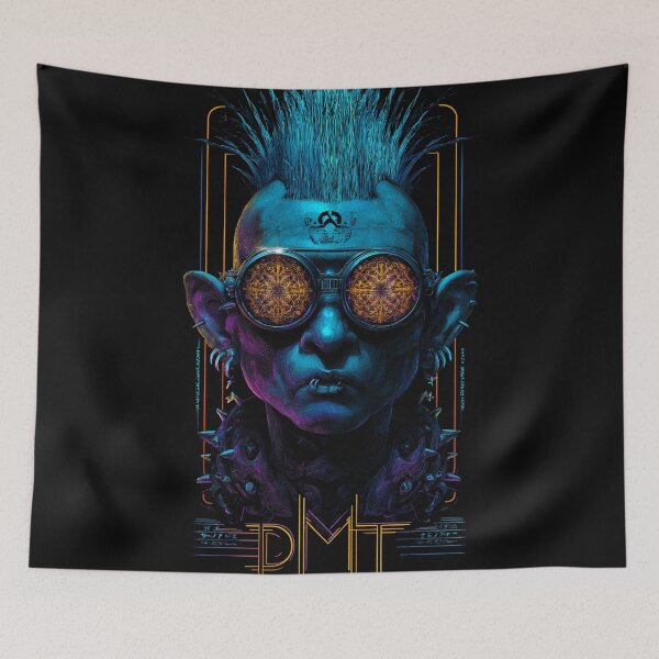 Item preview, Neon DMT Cyberpunk Oracle designed and sold by DarkSpaceVibes.
