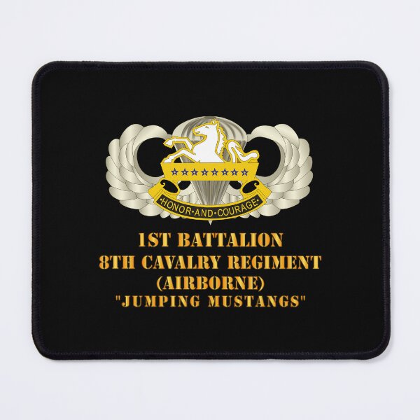 Item preview, Army - 1st Bn, 8th Cav (ABN) Jumping Mustangs designed and sold by Military Insignia Products.