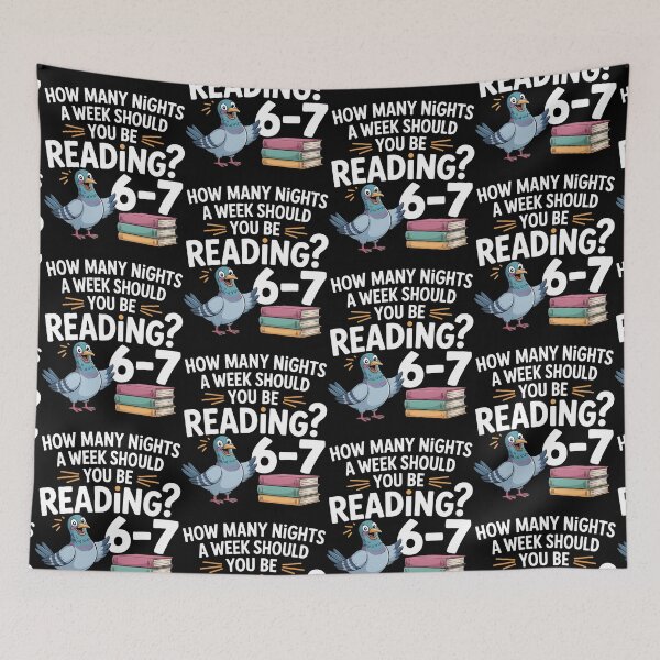 Item preview, How Many Nights a Week Should You be Reading? 6–7 designed and sold by BLZART.