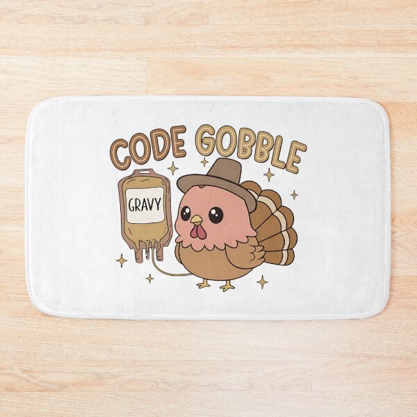 Item preview, Funny Code Gobble Thanksgiving RN Cna Medical Team Turkey Nurse Crew, Cute ER ED Nurse designed and sold by ivotee.