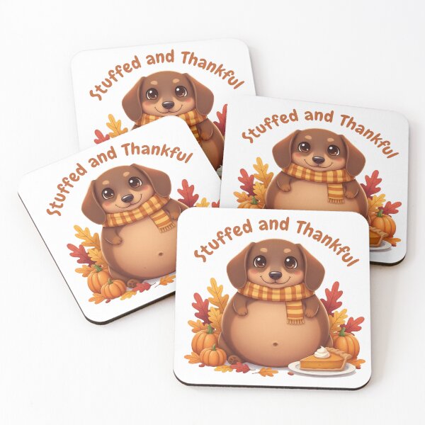Item preview, Fall Dog PNG: Stuffed and Thankful Dachshund Clipart designed and sold by fabricutie.