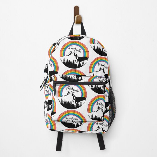 Item preview, Retro 70s Rainbow Ski Park City designed and sold by ourkid.