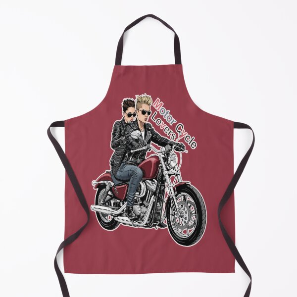 Item preview, Cool Biker Couple Ride – Motorcycle Lovers Illustration designed and sold by MARK-ZONE.