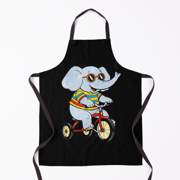 Item preview, CARTOON OF A FUNNY ELEPHANT ON A TRICYCLE designed and sold by infinitearte.