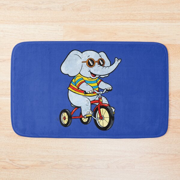 Item preview, CARTOON OF A FUNNY ELEPHANT ON A TRICYCLE designed and sold by infinitearte.