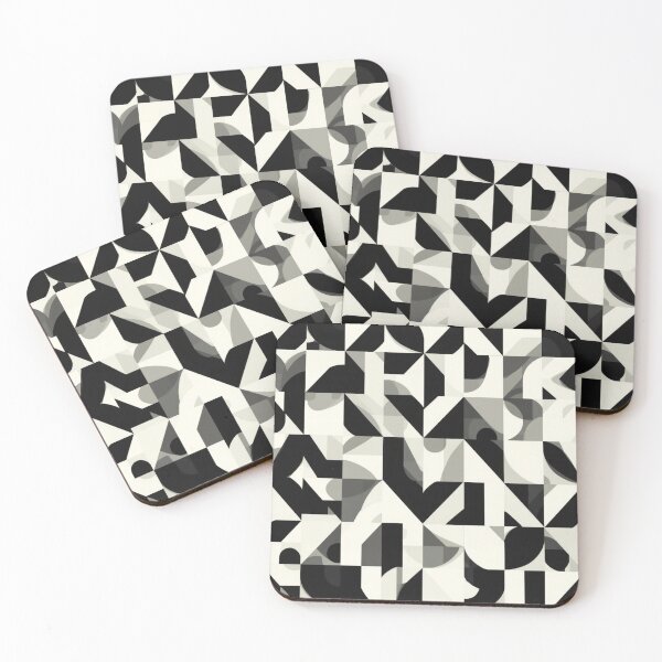 Item preview, Monotone Geometry | Modern Abstract Shapes Pattern designed and sold by AM-little-shop.