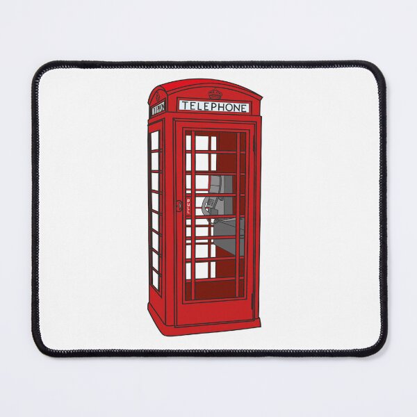 Item preview, Red British Telephone Box Illustration London Icon Design designed and sold by RetroChill.