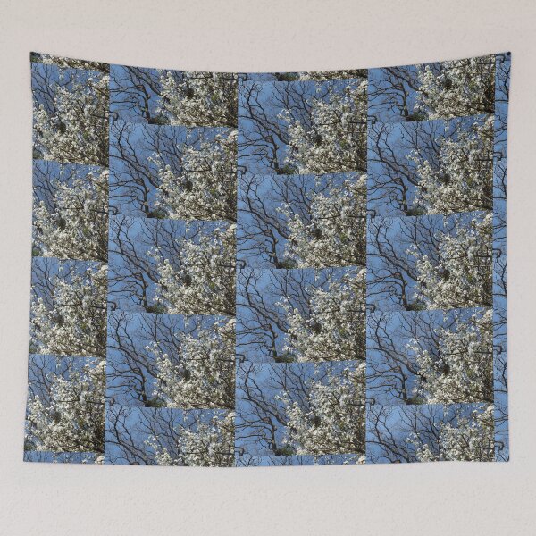 Item preview, Spring White Blossom and Blue Sky designed and sold by pinkal.