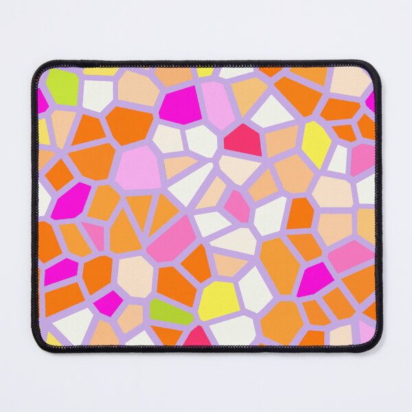 Item preview, Colourful Mosaic Geometric In Orange and Pink Shade designed and sold by EganStreet.