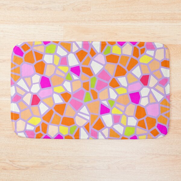 Item preview, Colourful Mosaic Geometric In Orange and Pink Shade designed and sold by EganStreet.