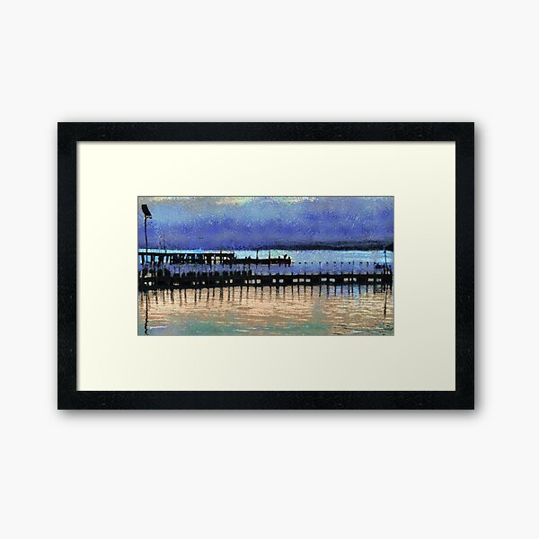 Two Jetties Framed Art Print