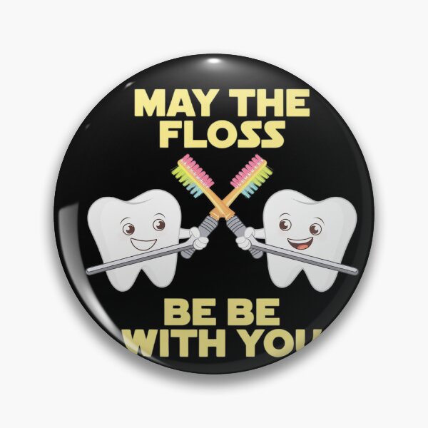 Item preview, May The Floss Be With You Dental Hygienist Tooth  designed and sold by HuValverdeArt.