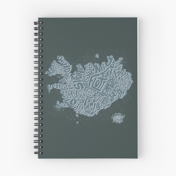 Item preview, Iceland Map with Icelandic Words! designed and sold by Loopyful Design.