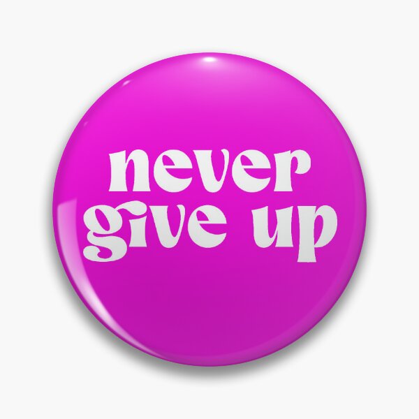 Item preview, Never Give Up Motivational Quote – Bold Black & White Typography Design designed and sold by RetroChill.
