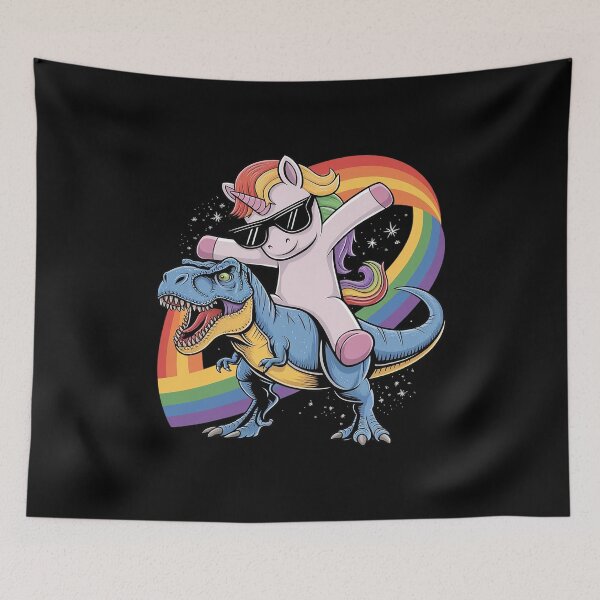 Item preview, Dabbing Unicorn Dinosaur T-rex Boys Girls Rainbow Galaxy  designed and sold by THagBlue.