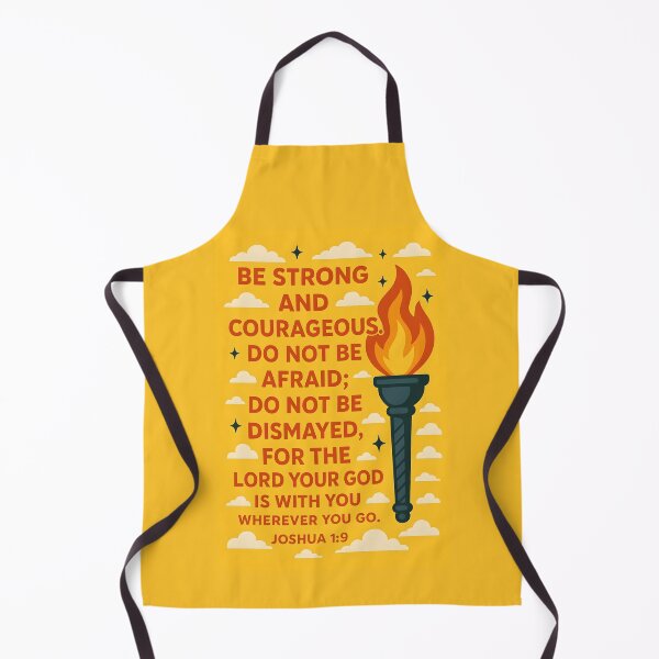 Item preview, Joshua 1 9 Bible Verse Be Strong and Courageous Torch Design. designed and sold by loveandlightrb.