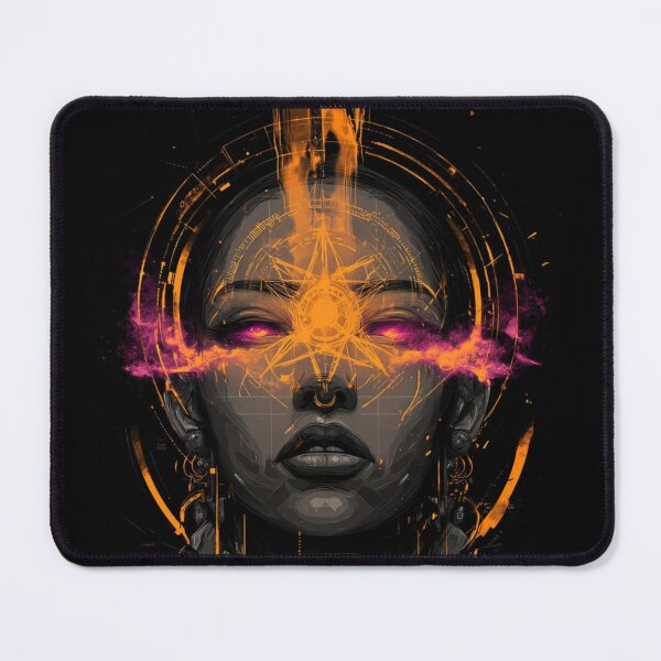 Item preview, Cyberpunk Neon Vision Goddess designed and sold by DarkSpaceVibes.