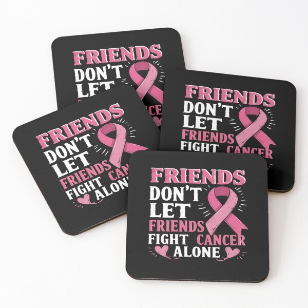 Item preview, Friends don't fight alone Breast cancer awareness designed and sold by HaileyRobel.
