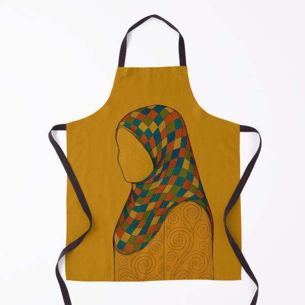 Item preview, Hijabi Mosaic Art - Golden Hijab Design, Islamic Abstract Pattern designed and sold by JOANNASKAH.