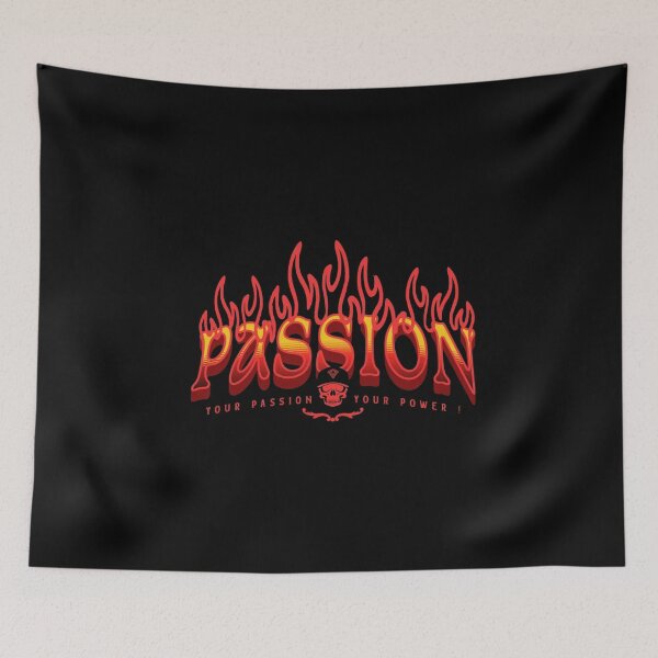 Item preview, Flaming Passion Skull Bold Graphic designed and sold by Oniyasha.