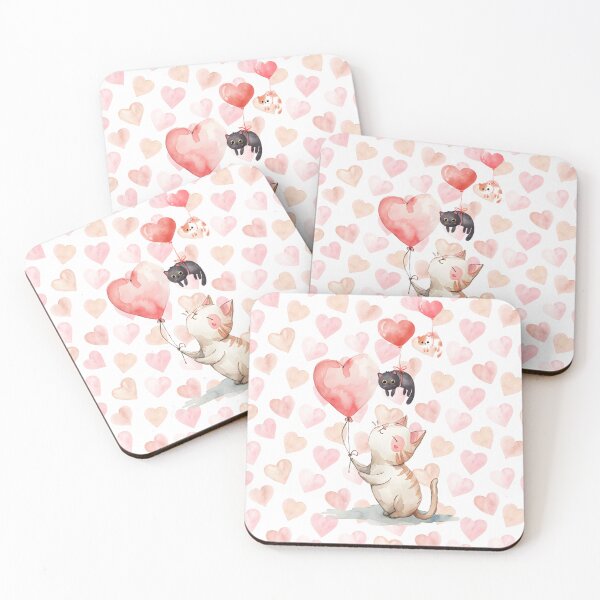 Item preview, Cat love tiny hearts designed and sold by CaseMastery.