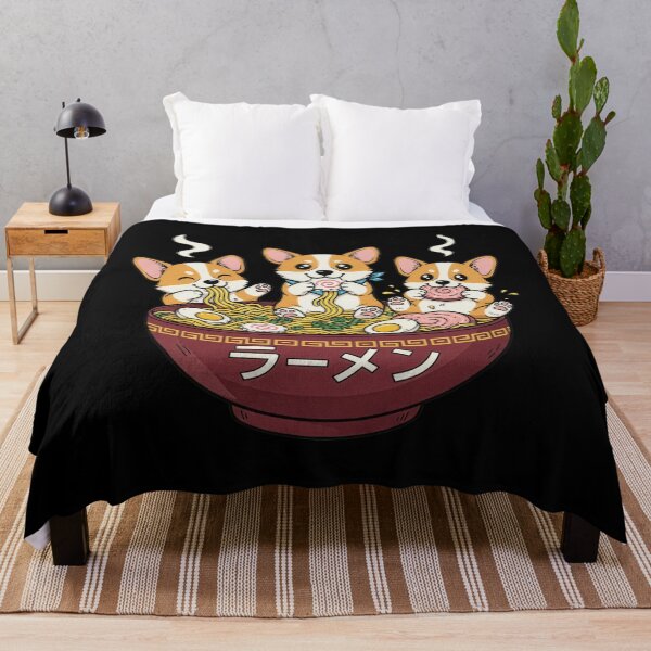 Item preview, Cute Corgi Puppies In A Ramen Bowl Whimsical Japanese Food Art designed and sold by Bongocomic.