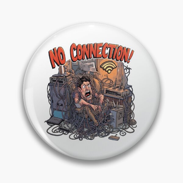 Item preview, No Connection – The Wi-Fi Rage Moment designed and sold by AndrewYoko.