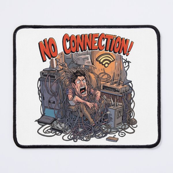 Item preview, No Connection – The Wi-Fi Rage Moment designed and sold by AndrewYoko.