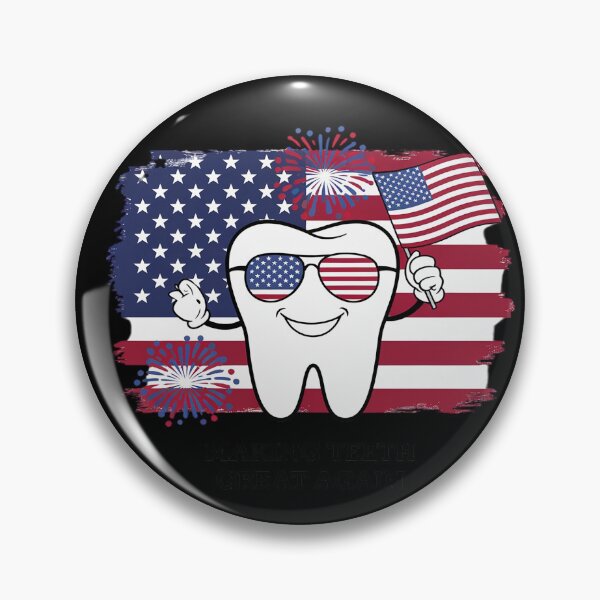 Item preview, Oral Health Dental Dentist Us Flag Making Teeth Great Again designed and sold by HuValverdeArt.