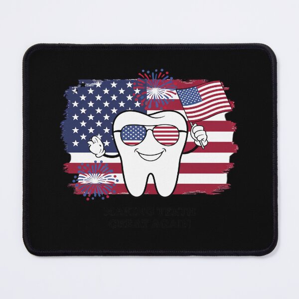 Item preview, Oral Health Dental Dentist Us Flag Making Teeth Great Again designed and sold by HuValverdeArt.
