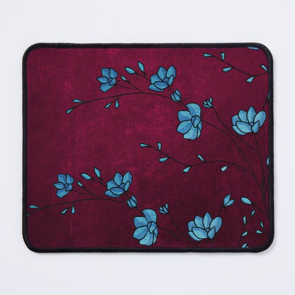 Item preview, Burgundy blue flowers designed and sold by CaseMastery.