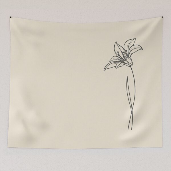 Item preview, Single Stem | Minimal Lily Line Art designed and sold by AM-little-shop.